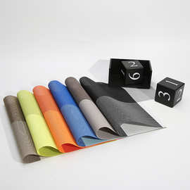 特斯林PVC餐垫隔热垫防烫防水餐垫防滑餐桌垫碗垫杯垫西餐垫 混款