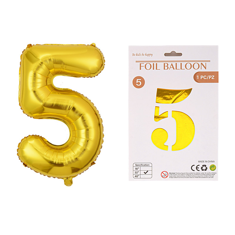 Globo de película de aluminio digital de 32 pulgadas, tarjeta de papel, tapa dura, paquete individual, cuerpo delgado, fiesta digital, globo decorativo flotante