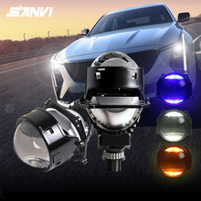 SANVI S50 H4 H7 9005������ת������LED���3������˫��͸�����