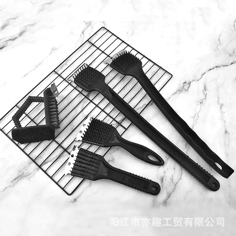 厂家批发烧烤清洁刷多功能烧烤网烧烤炉烤架专用刷子不锈钢钢丝刷