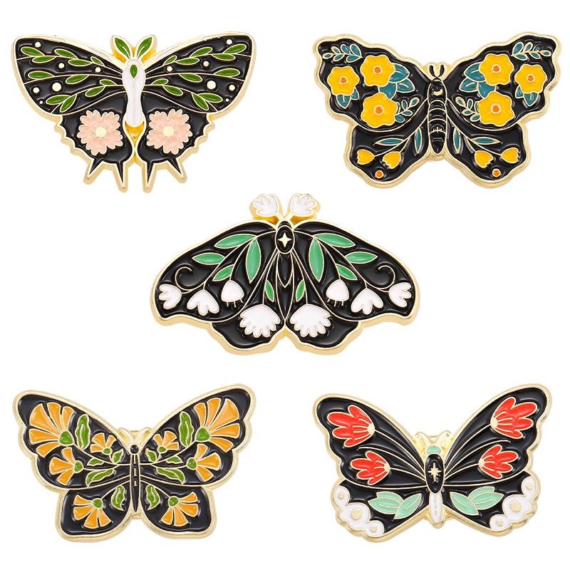 Fashion Flower Butterfly Alloy Stoving Varnish Unisex Brooches display picture 9