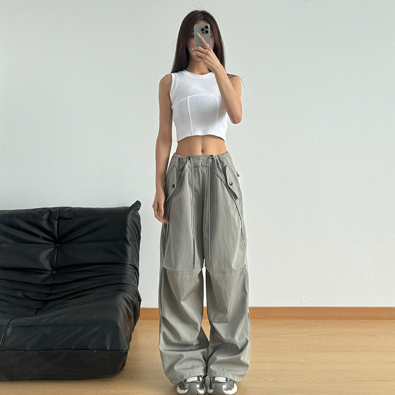 High Waist Mountaineering Pants Women's 2024 New Arrival All-Match Quick-Drying Parachute Pants Casual Tall Women's Clothing Explosive Loosening Pants