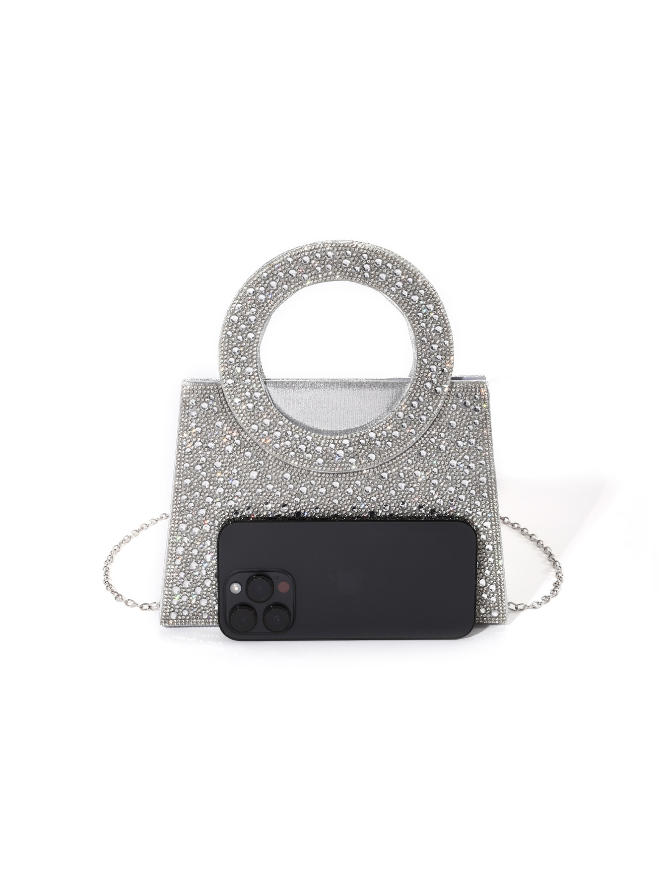 Borsa da sera a tracolla con strass per matrimoni e cerimonie_voghion.com