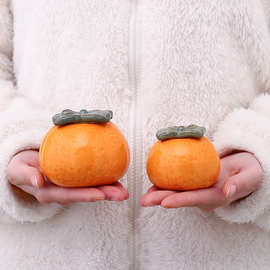 橘子茶叶罐小号 陶瓷仿真新北欧摆件密封喜糖罐家居摆件批发收纳