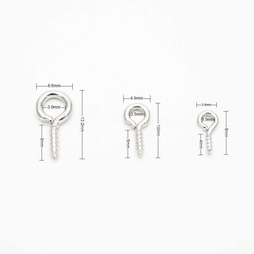 100 unids/pack accesorios de joyería hechos a mano ovejas cuerno uñas autorroscantes tornillo ovejas ojo uñas galvanoplastia oveja ojo aguja