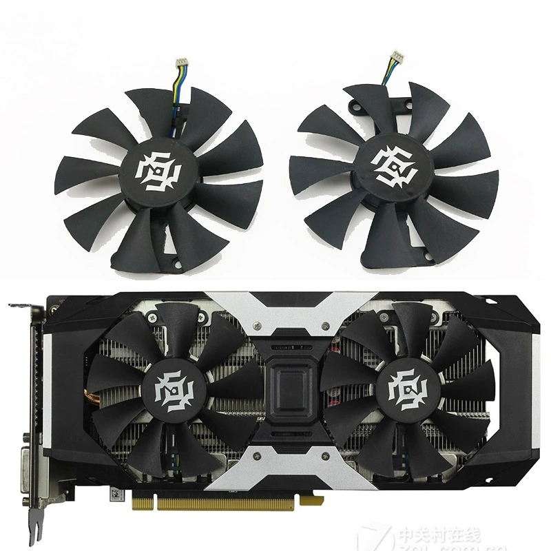 Вентилятор охлаждения видеокарты для ZOTAC/Palit GTX 1050/1050Ti/1060 X-GAMING GA91S2H