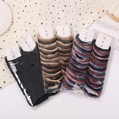 Little Bee Women's Hair Tie Large Gold Silver Bracelet Phone Coil Hair Tie Hair Tie One Yuan Two Yuan