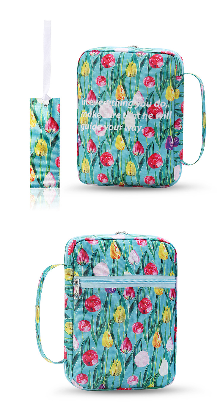 Aufbewahrungstasche Aufbewahrungsbeutel Bedruckte Handtasche Multifunktionale kleine Tasche Schutzhülle für Buch Kosmetiktasche_voghion.com