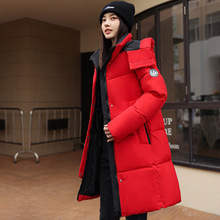 正品羽绒棉服女中长款2025冬季新款韩版时尚宽松显瘦加厚大码外套