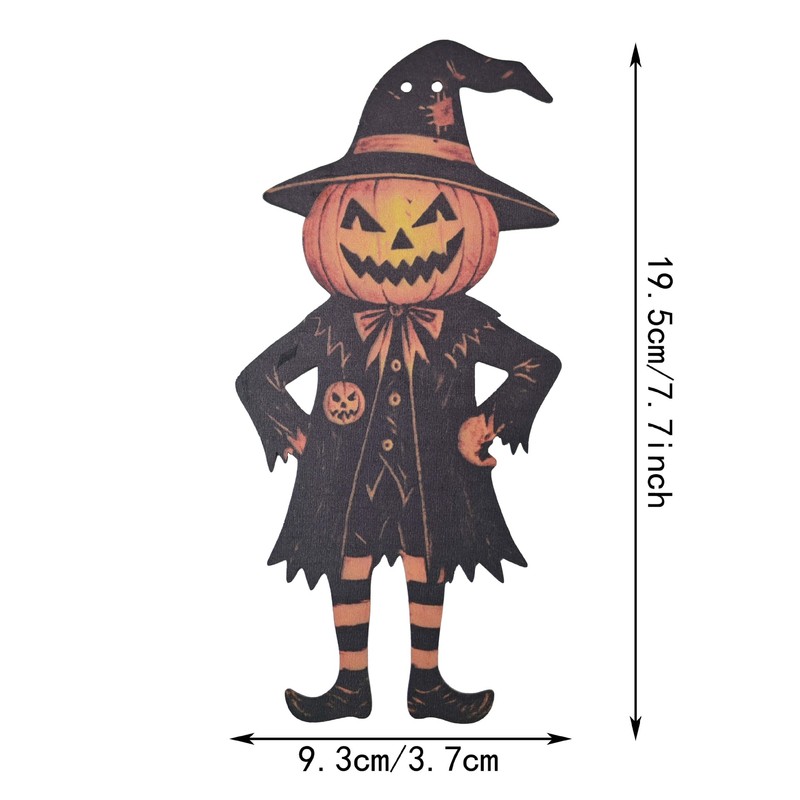 ハロウィン ヴィンテージ カボチャ 木製装飾バナー クリスマス ヴィンテージ ホオジロ 木製|undefined
