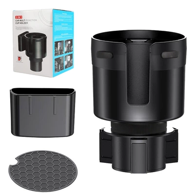 Holder, Multi-Functional Rotating Car Center: Car cup holder/beverage holder - storage-cup-holder