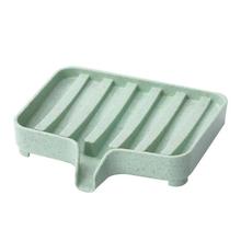 Bathroom Soap Dish Bath Storage Box Drain Tray Holder Soaps