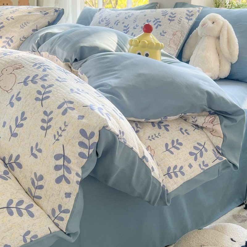 Duvet Cover Set (Fresh) Double-Layer Bedspread, 3–4 Piece Options, Multiple Patterns & Sizes