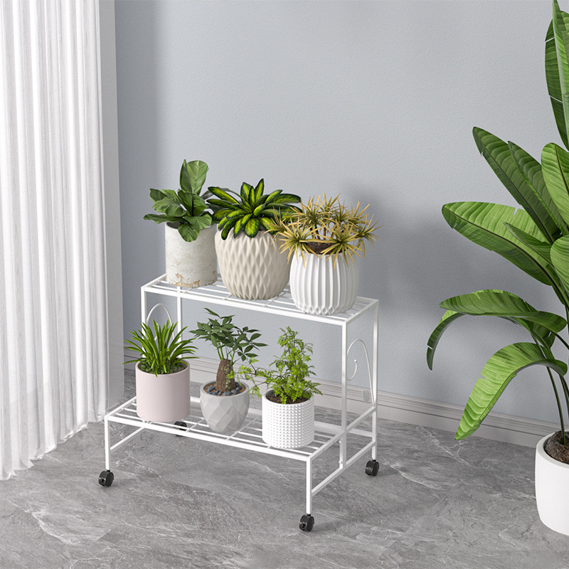 多層鉄段付きフラワーラック収納ラックバルコニーリビングルーム屋内床置き新しい多肉植物植木鉢フラワーラック