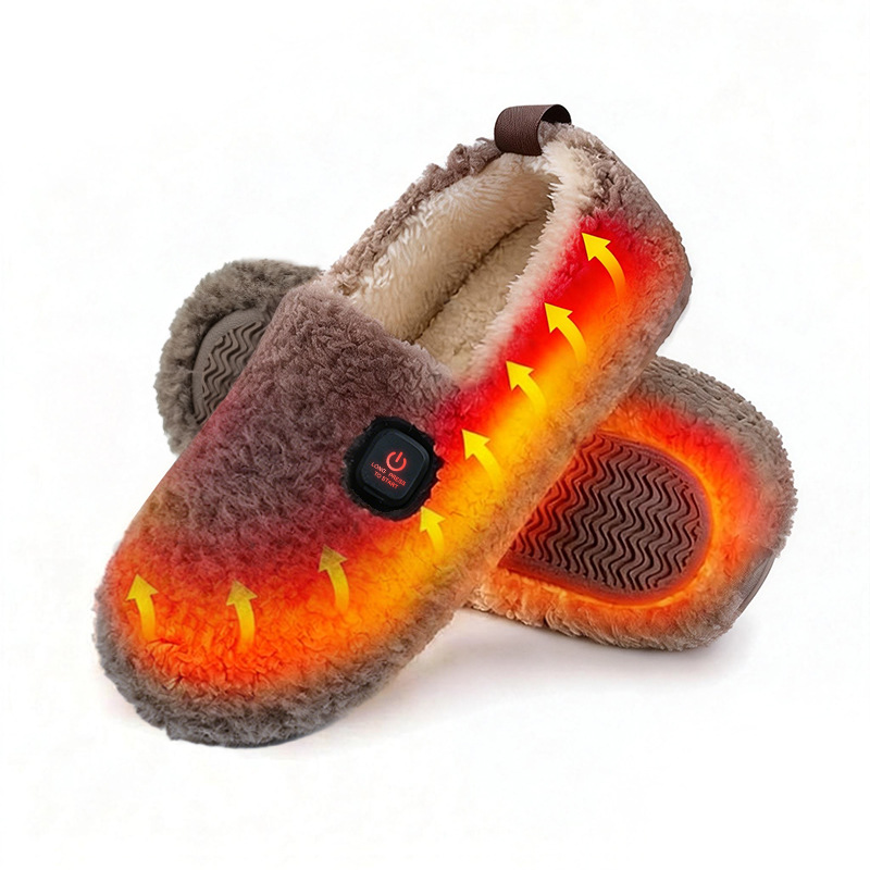 Cross-Border USB Electric Heating Shoes with Three Temperature Settings, Rechargeable Heating Shoes, Winter Anti-Cold Foot Warmers, Electric Heating Shoes