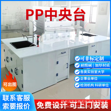 实验室PP中央台耐酸碱操作台工作台化学化验室PP中央台