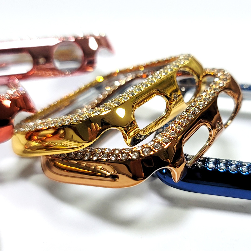 安卓苹果智能手表套幻彩渐变电镀 塑料真空uv电镀厂家