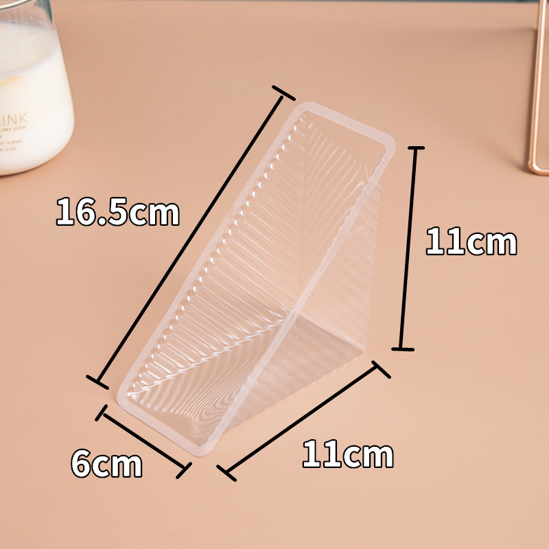 almohadilla de embalaje de sándwich fácil de desgarrar almohadilla transparente desechable para pastel triangular horneado envasado de pan almohadilla de soporte interior