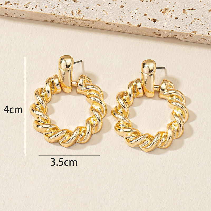 Fashion Geometric Alloy Plating Earrings display picture 5