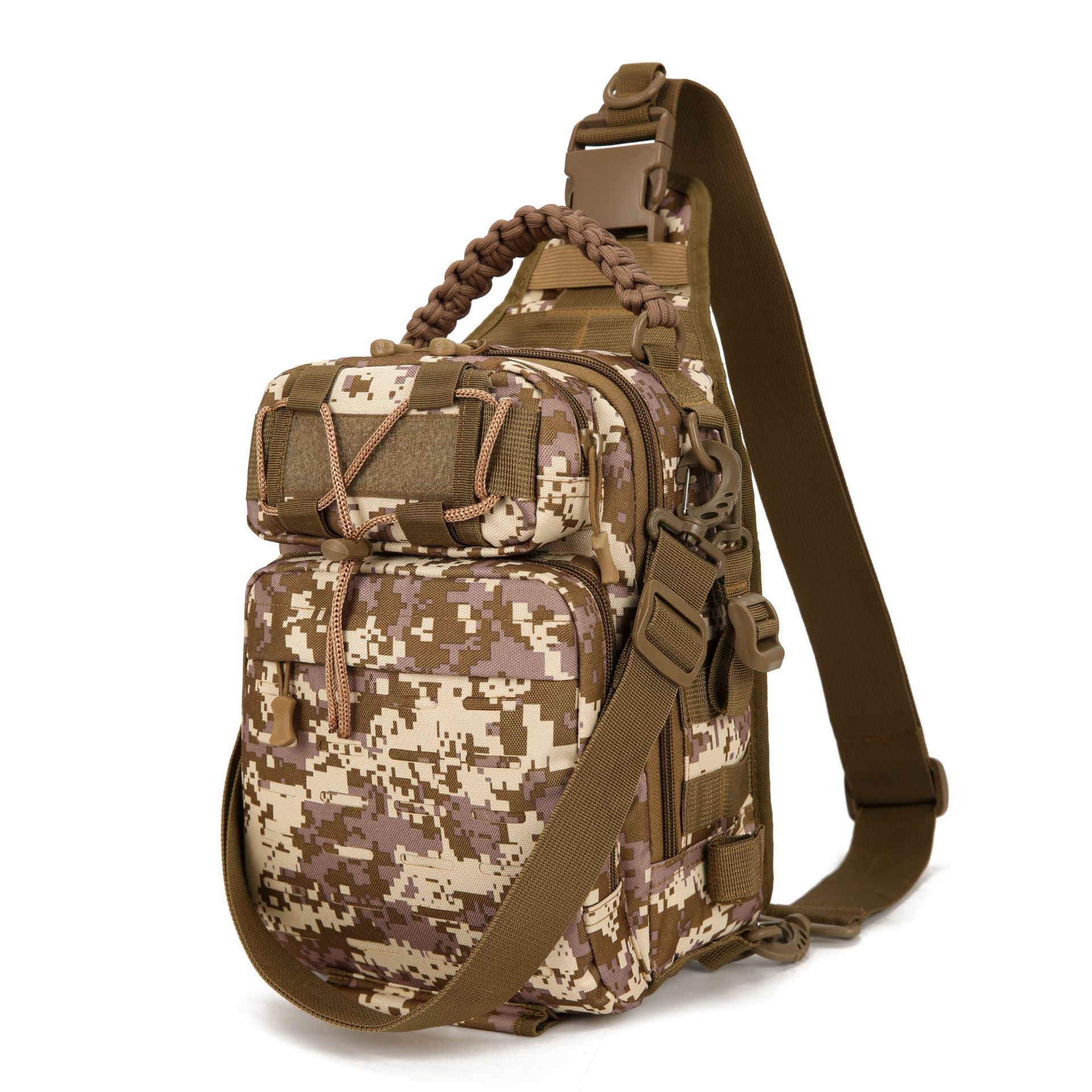 Bolso de Pecho Táctico para Hombre de Tela Oxford, Impermeable y Transpirable para Deportes al Aire Libre