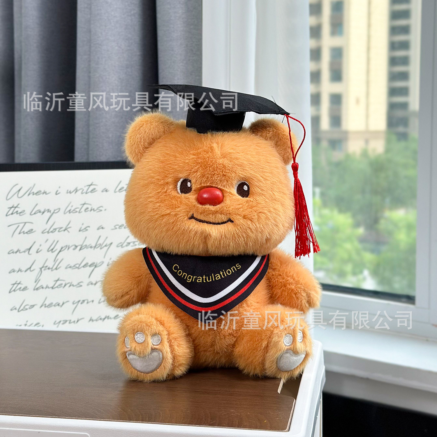 Vestimenta de celebridades de Internet de 8 pulgadas, mezclilla, oso de mantequilla, peluche, babero, muñeca de oso Lena, muñeca de agarre de oso