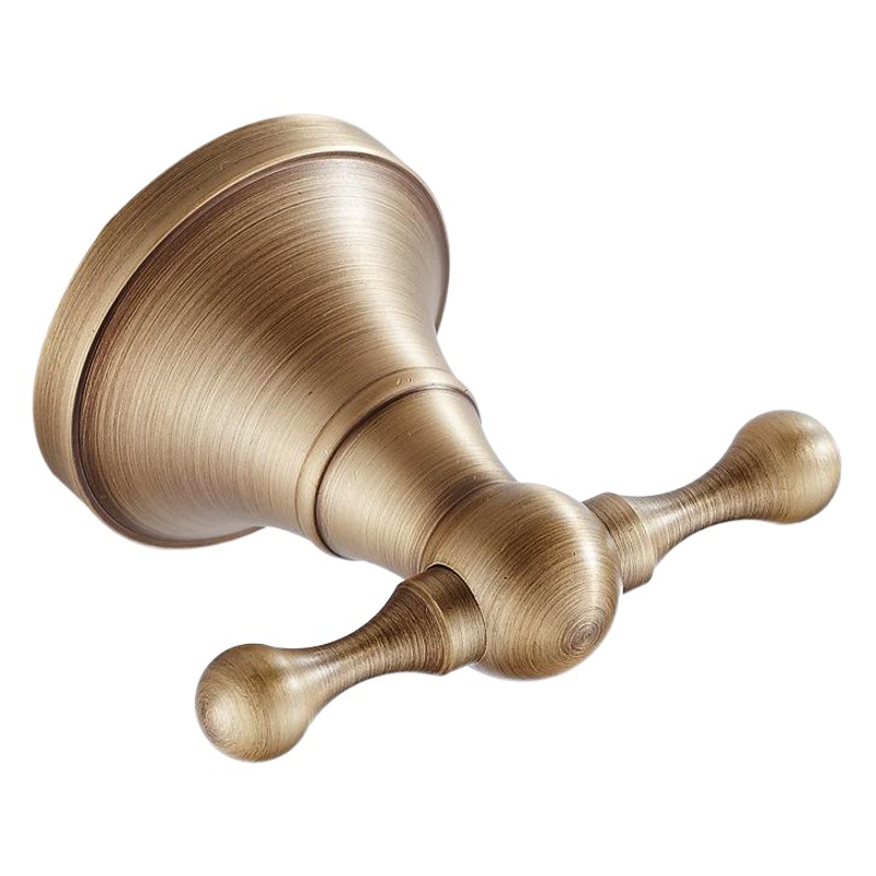 Gancho de la ropa de latón de estilo europeo antiguo gancho de la capa americana Retro Baño hardware colgante gancho de cocina y baño gancho