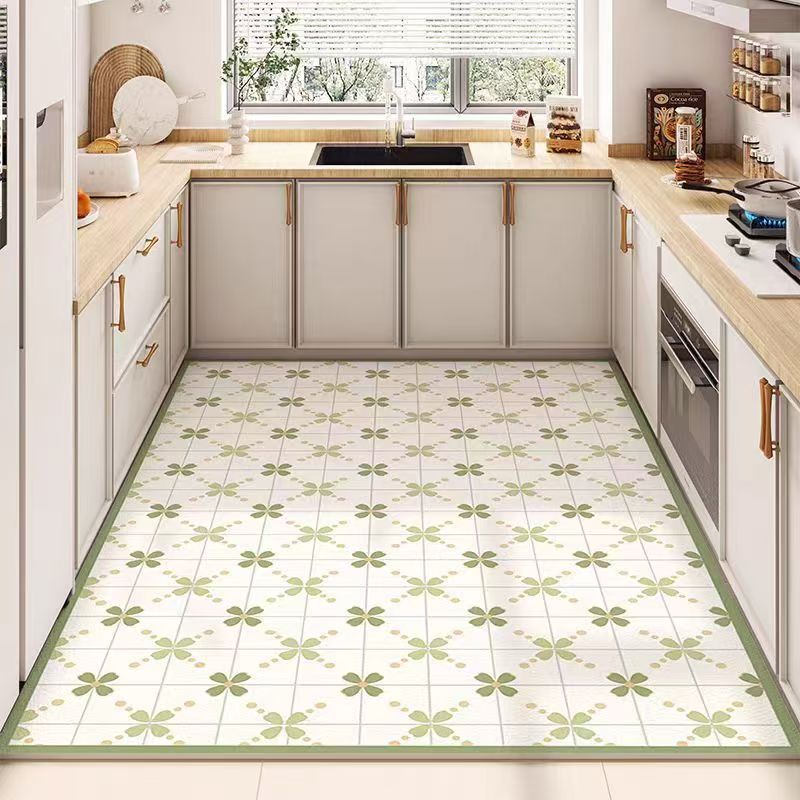 Alfombrilla especial para cocina, impermeable y a prueba de aceite, pvc, tapete de cuero para el hogar, tapete antideslizante y antisucio para el vestíbulo