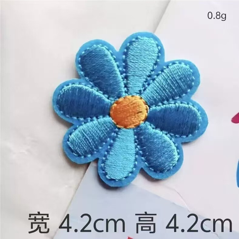 高品質の生地、絶妙な職人技、カラフルな小さな花のコンピュータ刺繍布ステッカー、DIY手作り装飾布ステッカー、国境を越えた卸売|undefined