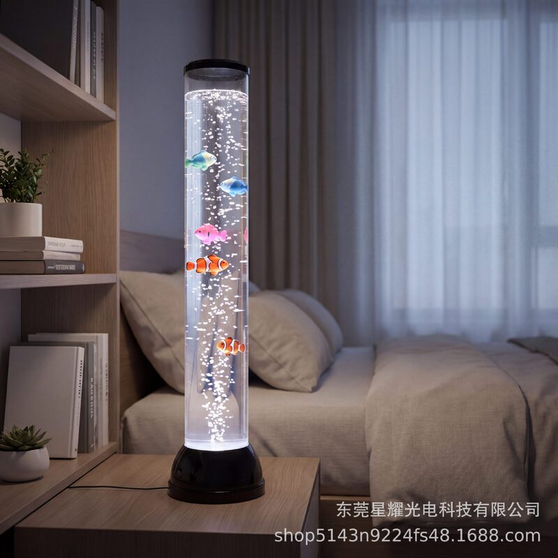 Factory direct sale bubble fish lamp, remote control night light, high water column lamp, bubble fish decorative lamp for living room and bedroom