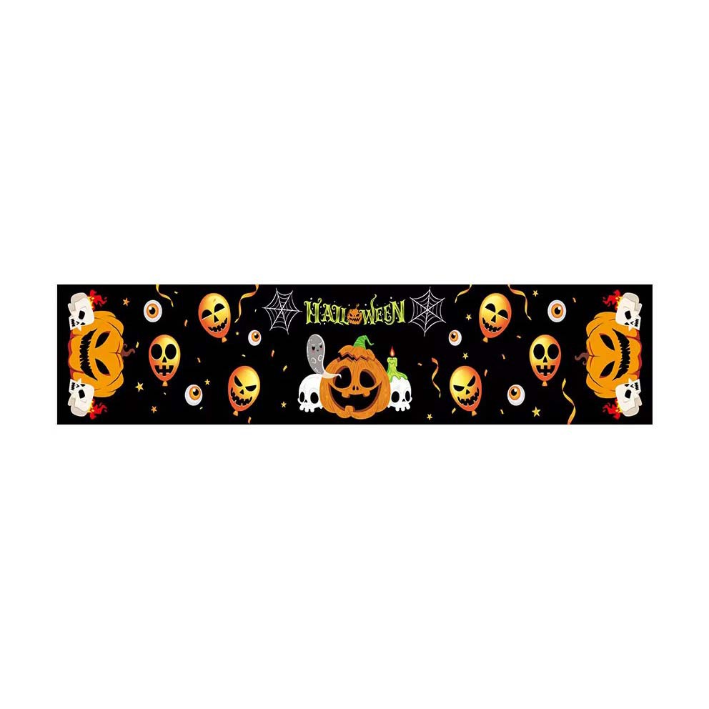 Transfronterizo 2024 Amazon nuevo Halloween calabaza festivales lino tabla bandera tabla de mesa comedor tabla de té tabla de bandera