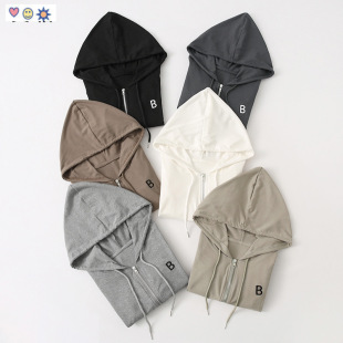 Autumn 2024 New Korean Style Fashion All-match Double Zipper Hooded Embroidered Casual Sports Sweatshirt Spice Girl Jacket