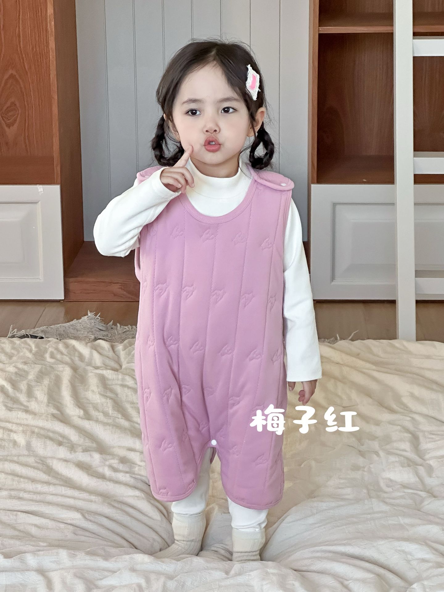 Спальный мешок-сливово-красный (стёганый)