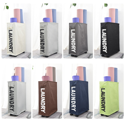 Oxford cloth single grid dirty clothes basket clothing storage box can be used to store sundries in the bedroom.