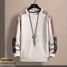 双面德绒打底衫卫衣休闲男装2025秋冬韩版潮新款长袖t恤加绒上衣