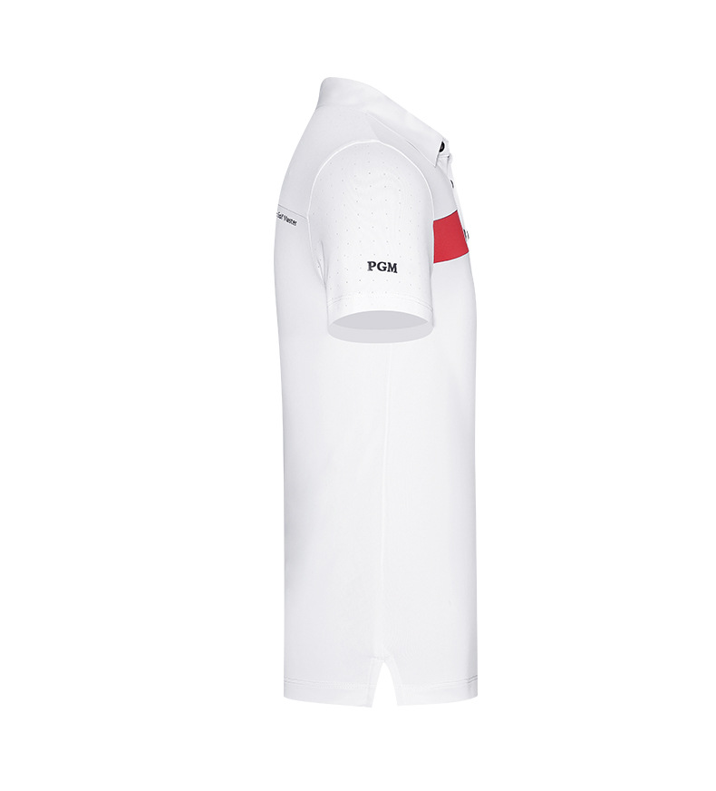 Áo thun golf trẻ em PGM tay ngắn hút ẩm, form thể thao thoải mái — YF595-màu đỏ, YF595-màu xanh nước biển, YF595-màu trắng, KUZ159-màu xanh hải quân chi tiết 13