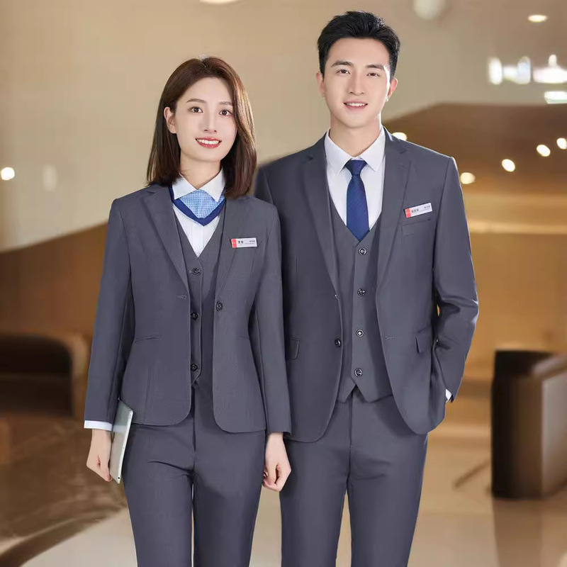 BYD Ocean Network Work Clothes Suit Business Wear suit Men and Women Same Business Dress Suit Vest Tooling