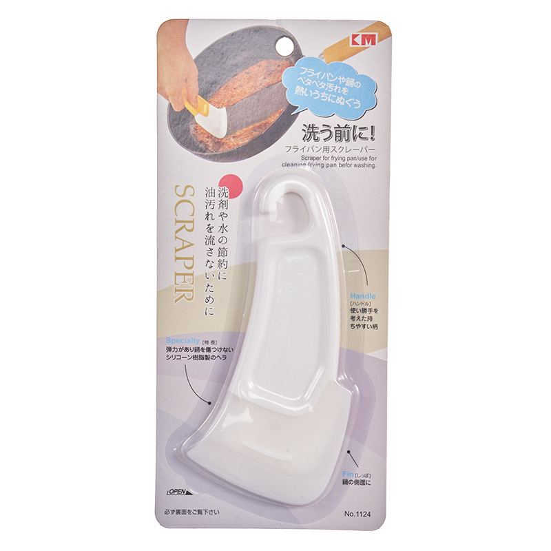 품목 번호 1124A. 단순 부드러운 고무 스크레이퍼 - 흰색