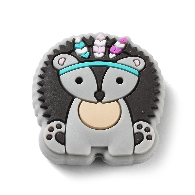 クロスボーダーカラーかわいい漫画動物食品シリコーンビーズストレートホールビーズシリコーンビーズ diy ジュエリーアクセサリー|undefined