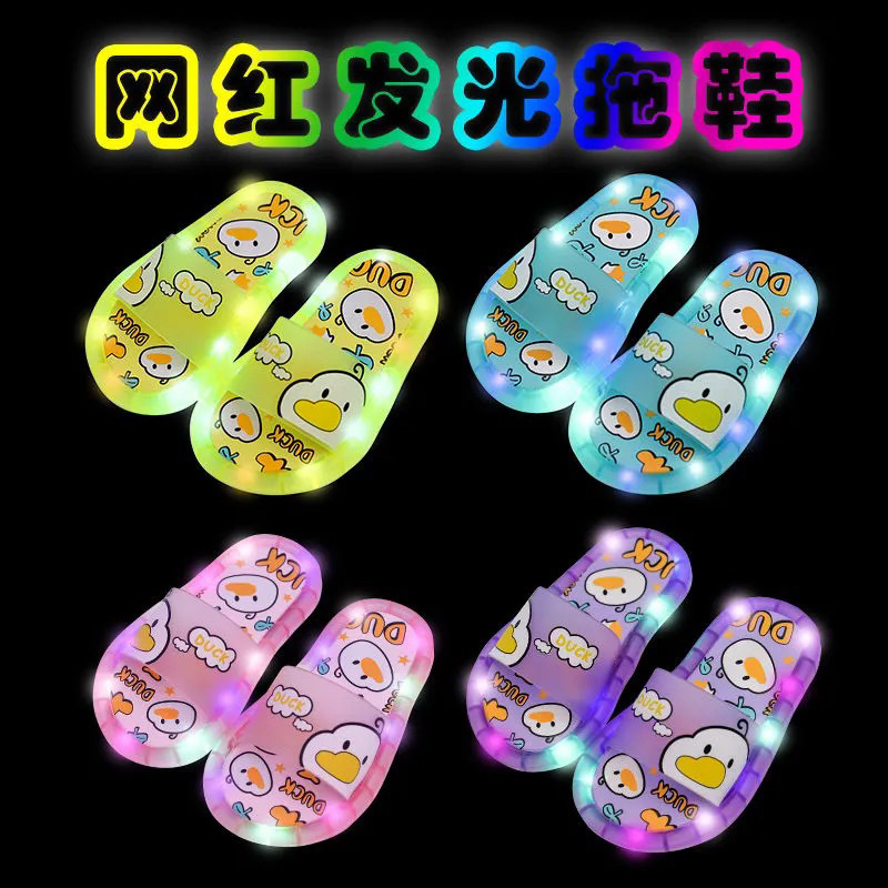 Children's slippers summer flashing ligh...