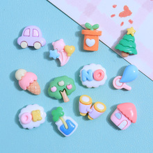 卡通迷你家园童趣手工diy奶油胶手机壳头饰发夹饰品树脂配件批发
