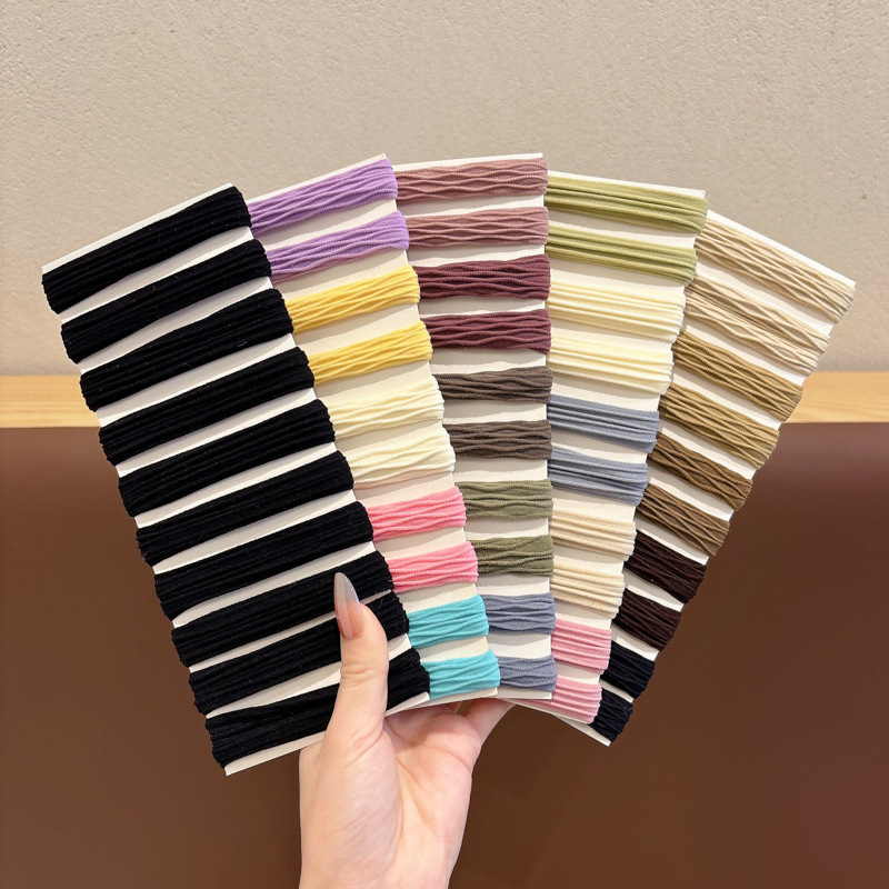 ancho jacquard cabello cuerda de cabeza mujer cola de caballo no daña cabello cuerda de cabello alta elasticidad no estrangulación cabello correa de cabello flor de cabeza