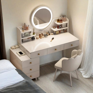 Dressing Table, Dressing Table, Bedroom, Modern Simple Cupboard, Makeup Cabinet, Integrated Table, New Master Bedroom Dressing Table, Makeup Mirror
