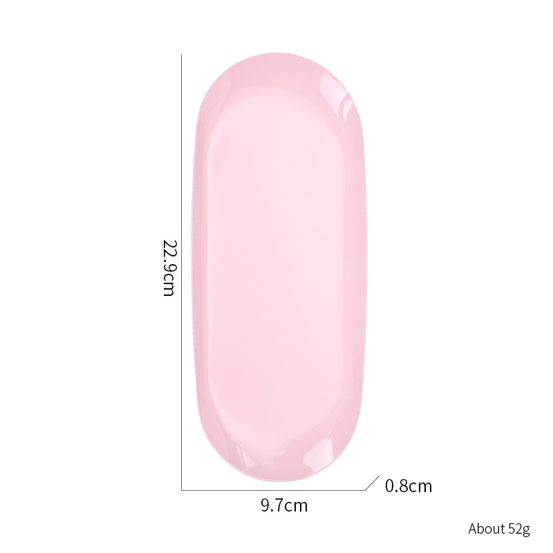 Oval tray-meat pink