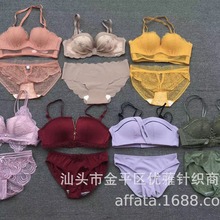 蕾丝文胸内裤套装女式内衣套装混批速卖通Nigeria bra sets stock
