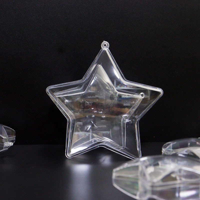 Transparent Creative Christmas Decoration Five-Pointed Star Candy Box Plastic Candy Packaging Gift Box Christmas Decoration Pendant Transparent Creative Christmas Decoration Five-Pointed Star Candy Box Plastic Candy Packaging Gift Box Christmas Decoration Pendant