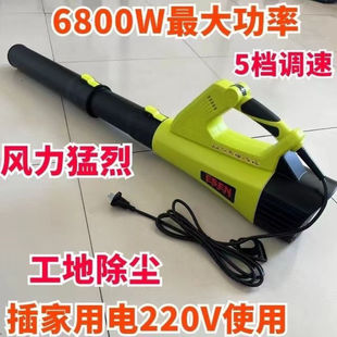 Tick hair dryer 220V blast high power dust cleaning dust blowing industrial electric dust removal machine explosion fan strong wind