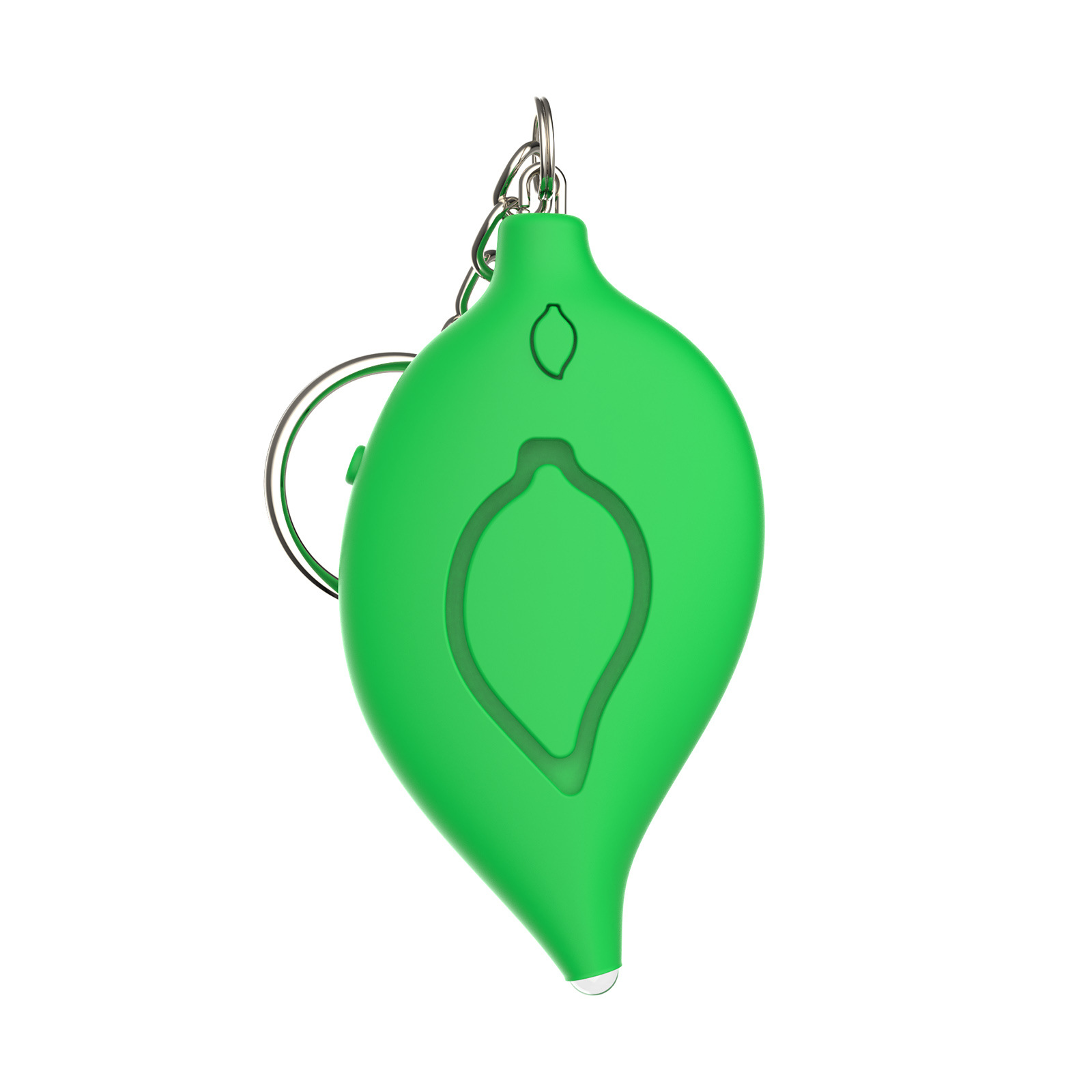 Alarma Personal Antilobo Forma de Hoja, Luz LED, 130 dB, para Autodefensa