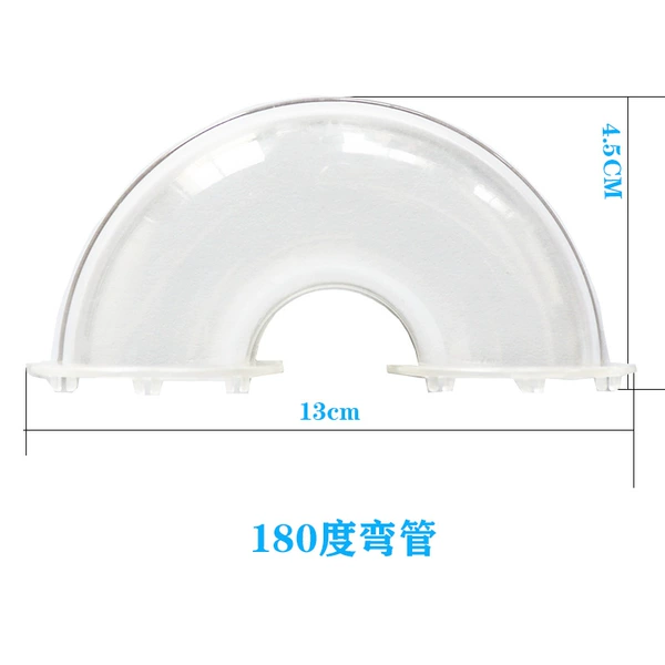 Transparent semicircular pipeline