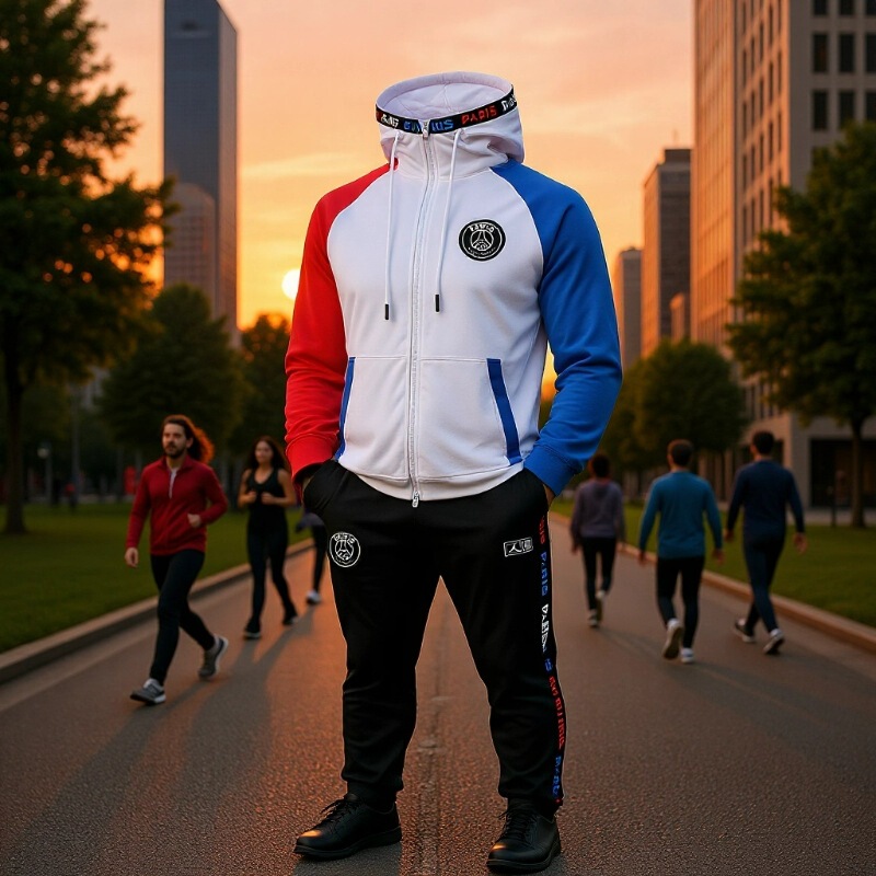 Manufacturer Cross-Border Autumn and Winter Marseille Real Madrid Paris Chelsea Barcelona Hooded Jacket Long Pull Half Pull Football Training Suit