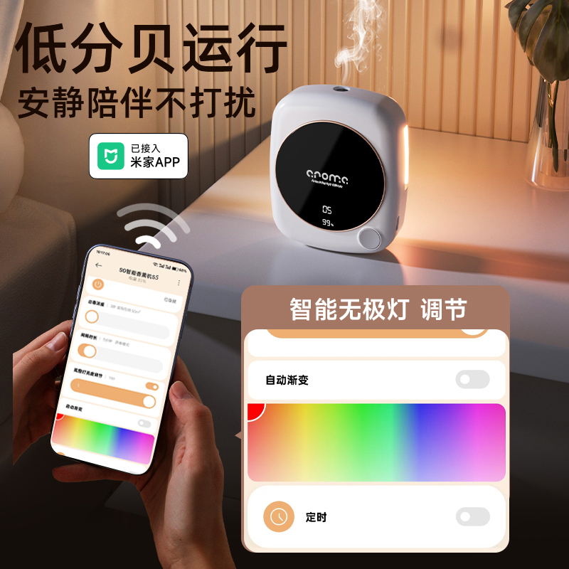 新しいMijia APPアロマセラピーマシンに接続され、自動的に香りを噴霧し、屋内用の長持ちする家庭用トイレの消臭アーティファクトフレグランスマシンです。|undefined